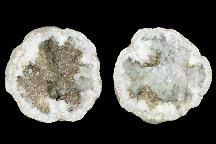 Keokuk Quartz Geode with Calcite Crystals - Iowa #144716